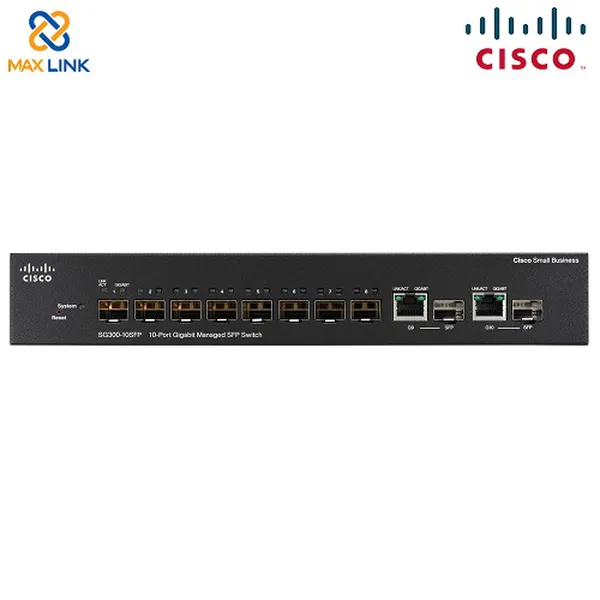 SG300-10 10-port Gigabit Managed SFP Switch