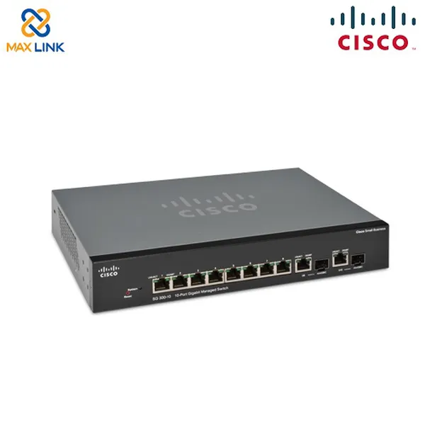 Cisco SG350-10MP 10-port Gigabit POE Managed Switch