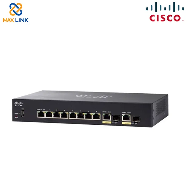 Cisco SG350-10MP 10-port Gigabit POE Managed Switch
