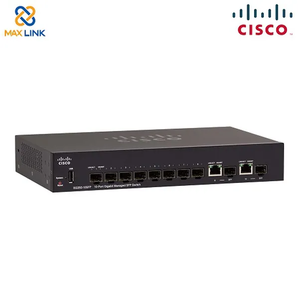 Cisco SG350-10SFP 10-port Gigabit Managed SFP Switch