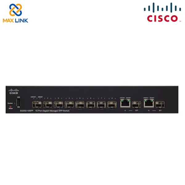Cisco SG350-10SFP 10-port Gigabit Managed SFP Switch