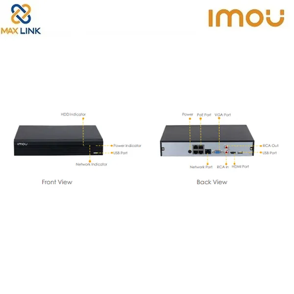 Đầu ghi 4 kênh DAHUA IMOU PoE Recorder N14P
