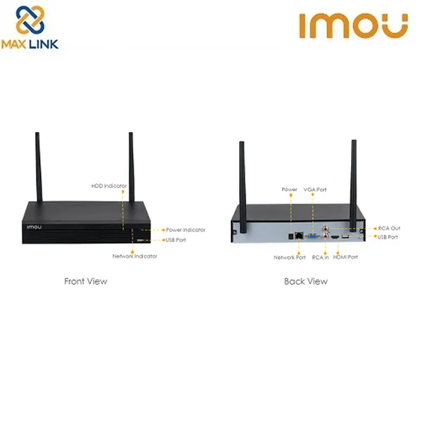 Đầu ghi wifi 4 kênh DAHUA IMOU Wireless Recorder NVR1104HS-W-S2