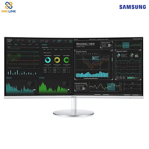 Màn hình máy tính cong LCD samsung QLED 34 inch LC34J791WTEXXV