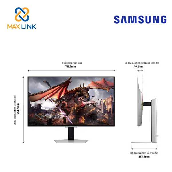 Màn hình máy tính Samsung Odyssey OLED G8 32 inch LS32DG802SEXXV