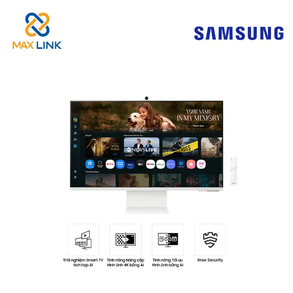 Màn hình thông minh Samsung Vision AI M8 M80F 4K 32 inch LS32FM803UEXXV