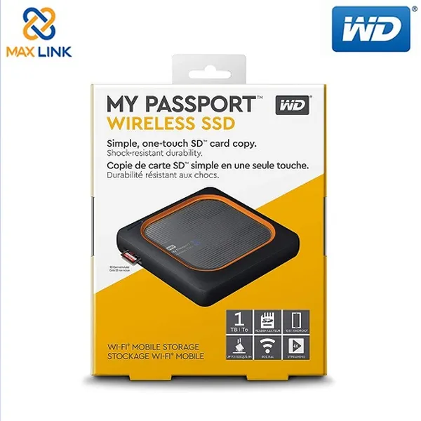 Ổ cứng di động My Passport Wireless SSD 1TB WDBAMJ0010BGY-PESN