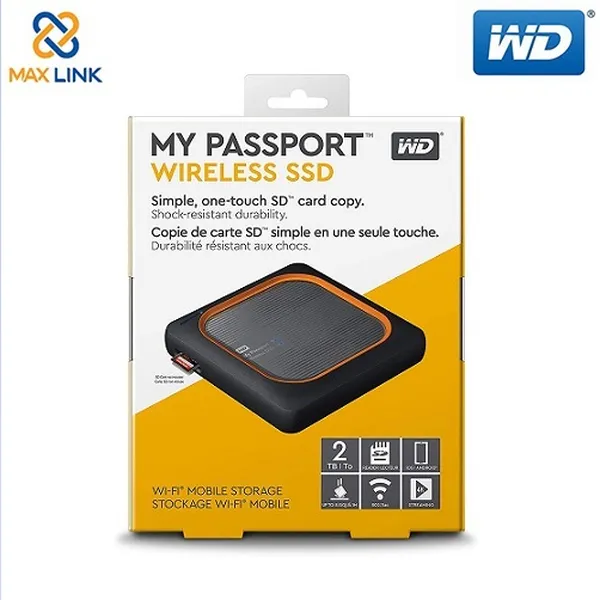 Ổ cứng di động My Passport Wireless SSD 2TB WDBAMJ0020BGY-PESN