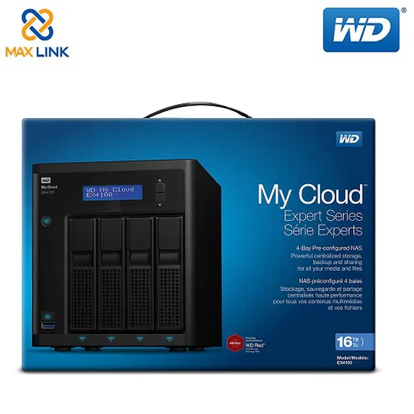 Ổ cứng di động My Cloud EX4100 16TB WDBWZE0160KBK-SESN