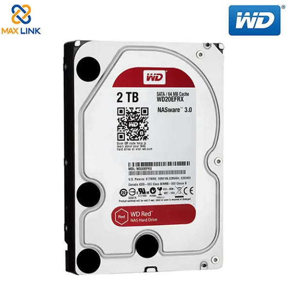 Ổ cứng HDD NAS WD Red 2TB Sata3 5400rpm (WD20EFAX)