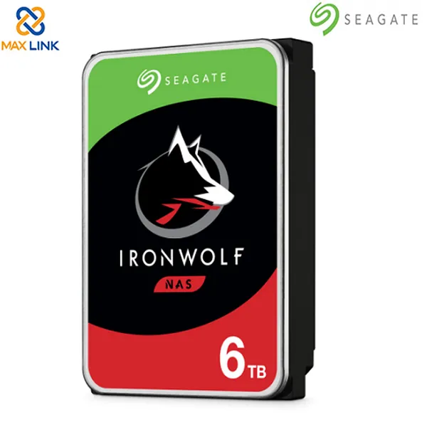 Seagate IRONWOLF NAS HDD 6TB 3.5" SATA 6Gb/s/256MB Cache/5400RPM ST6000VN001