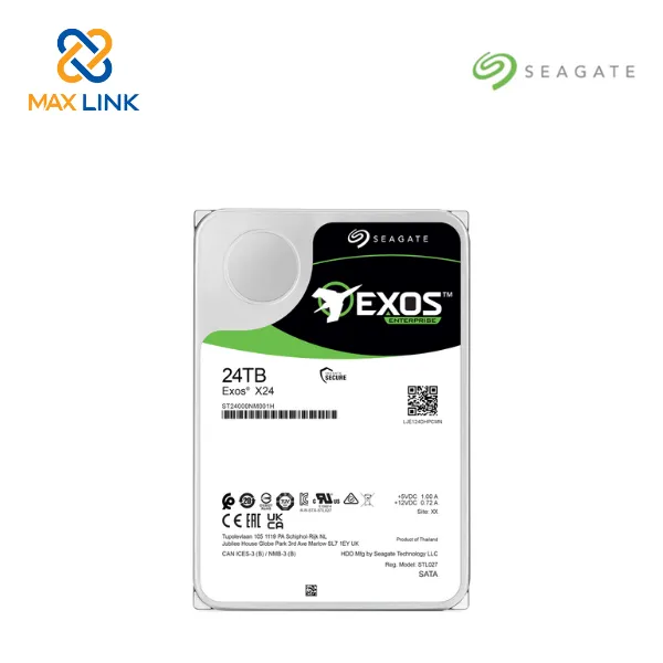 Ổ cứng HDD SEAGATE ENTERPRISE EXOS 3.5 SATA X24 24TB ST24000NM002H