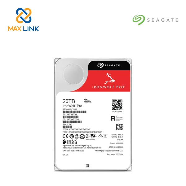 Ổ cứng Seagate IRONWOLF PRO 3.5 20TB ST20000NT001