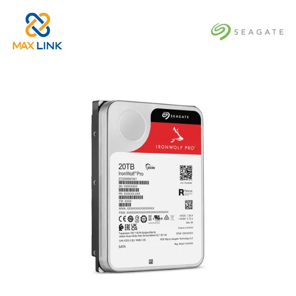 Ổ cứng Seagate IRONWOLF PRO 3.5 20TB ST20000NT001