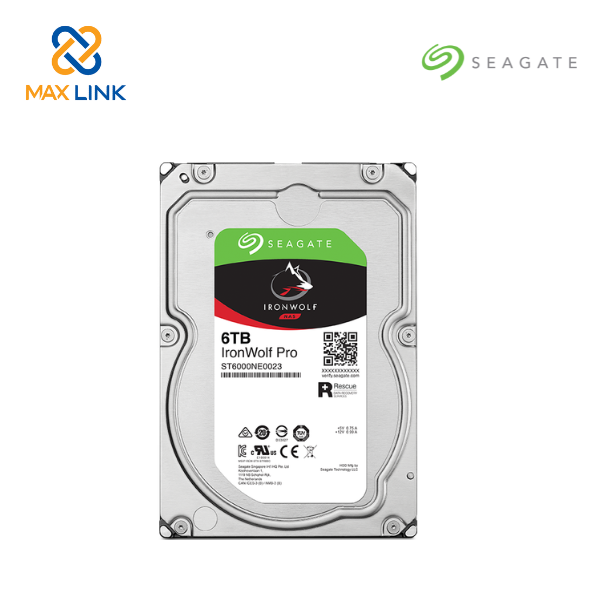 Ổ cứng HDD SEAGATE NAS IRONWOLF PRO 3.5 6TB ST6000VN006
