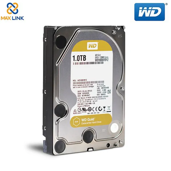 Ổ cứng HDD WD Gold 1TB 3.5" SATA 3/ 128MB Cache/ 7200RPM - WD1005FBYZ