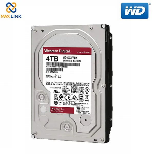 Ổ cứng HDD WD Red Pro 4TB 256MB 7200RPM WD4003FFBX