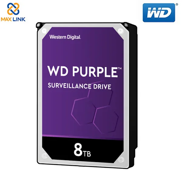 Ổ cứng HDD Western Purple 8Tb SATA3 7200rpm 256Mb WD82PURZ