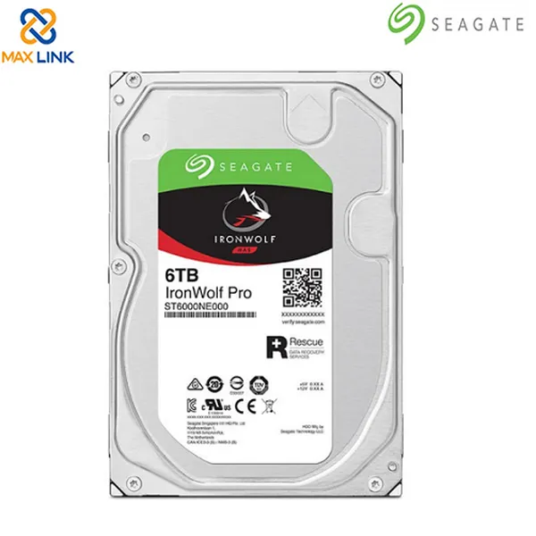Ổ cứng Seagate IRONWOLF PRO 6TB 3.5 SATA 6Gbs, 128MB cache, 7200rpm ST6000NE000