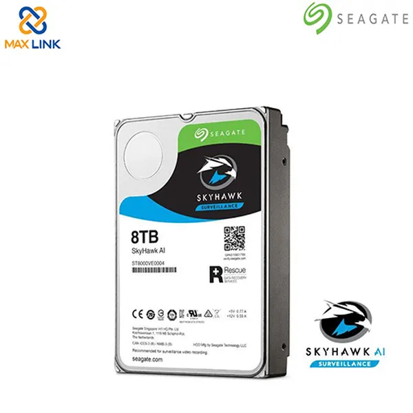 Ổ cứng Seagate SKYHAWK AI HDD 8TB ST8000VE0004