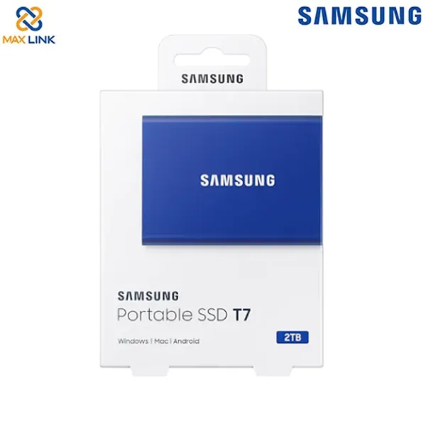 Ổ cứng SSD SAMSUNG T7 PORTABLE Blue 2TB MU-PC2T0H/WW
