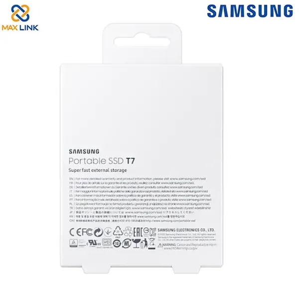 Ổ cứng SSD SAMSUNG T7 PORTABLE Gray 2TB MU-PC2T0T/WW