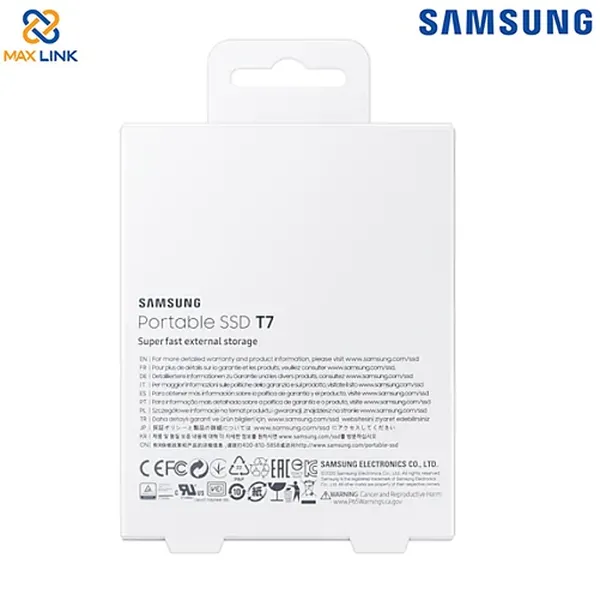 Ổ cứng SSD SAMSUNG T7 PORTABLE Red 500GB MU-PC500R/WW