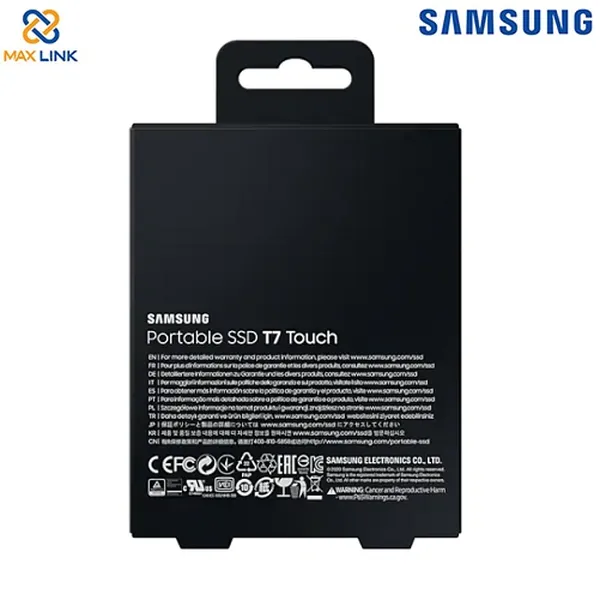 Ổ cứng SSD SAMSUNG T7 TOUCH PORTABLE Black 500GB MU-PC500K/WW