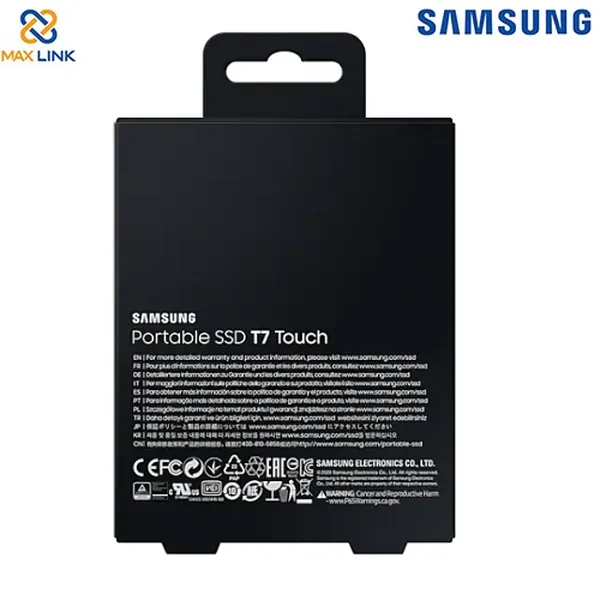 Ổ cứng SSD SAMSUNG T7 TOUCH PORTABLE Silver 1TB MU-PC1T0S/WW