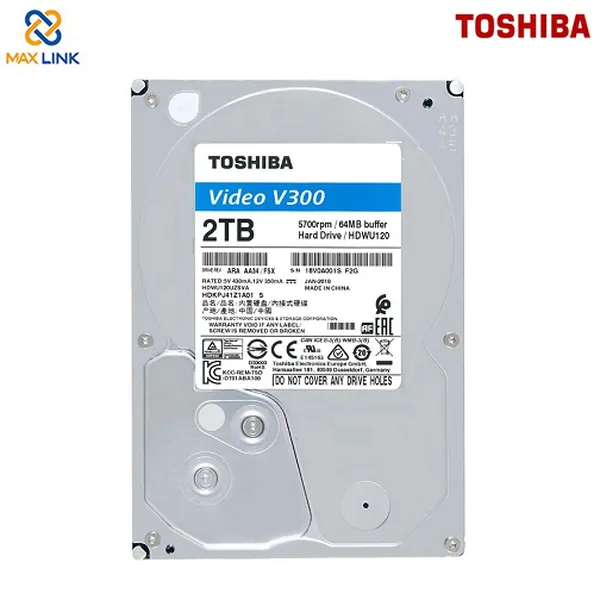 Ổ cứng TSB 3.5” HDD AV SURVEILLANCE 2TB HDWU120UZSVA