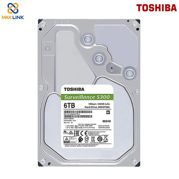 Ổ cứng TSB 3.5 HDD AV SURVEILLANCE S300 6TB HDWT360UZSVA