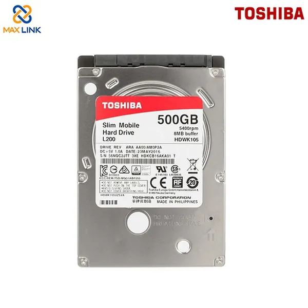 Ổ cứng TSB L200HDD Dùng cho Laptop 500GB HDWK105UZSVA 7mm