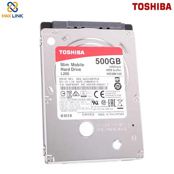 Ổ cứng TSB L200HDD Dùng cho Laptop 500GB HDWK105UZSVA 7mm