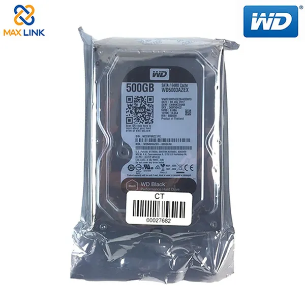 Ổ cứng WD HDD Black 500GB (Desktop) WD5003AZEX