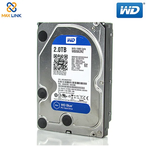 Ổ cứng WD HDD Blue 5400rpm 2TB (Desktop) WD20EZRZ