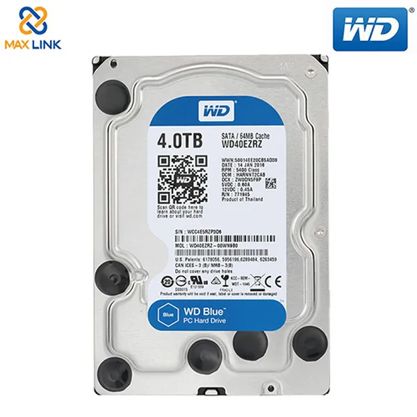 Ổ cứng WD HDD Blue 5400rpm 4TB (Desktop) WD40EZRZ