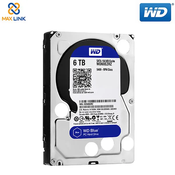 Ổ cứng WD HDD Blue 5400rpm 6TB (Desktop) WD60EZRZ
