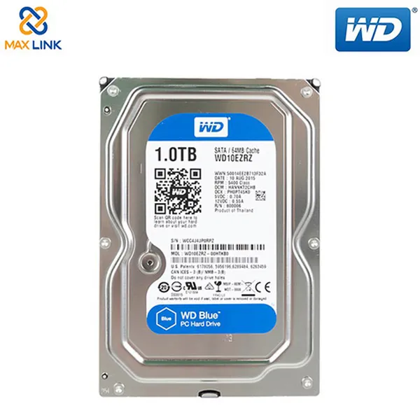 Ổ cứng WD HDD Blue 5400rpm 1TB (Desktop) WD10EZRZ