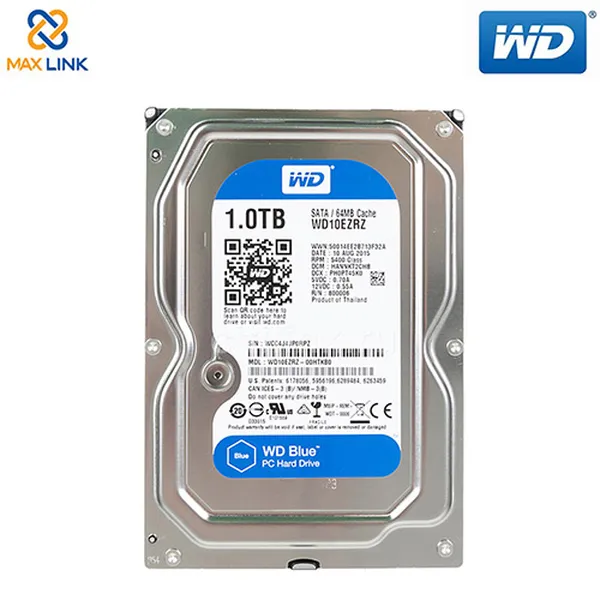 Ổ cứng WD HDD Blue 5400rpm 1TB (Desktop) WD10EZRZ
