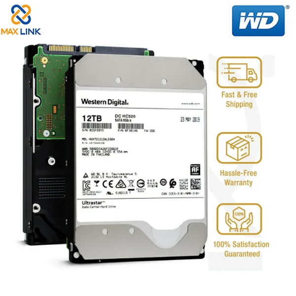 Ổ cứng WD HDD Enterprise ULTRASTAR DC HC520 12TB 3.5" SATA 0F30146