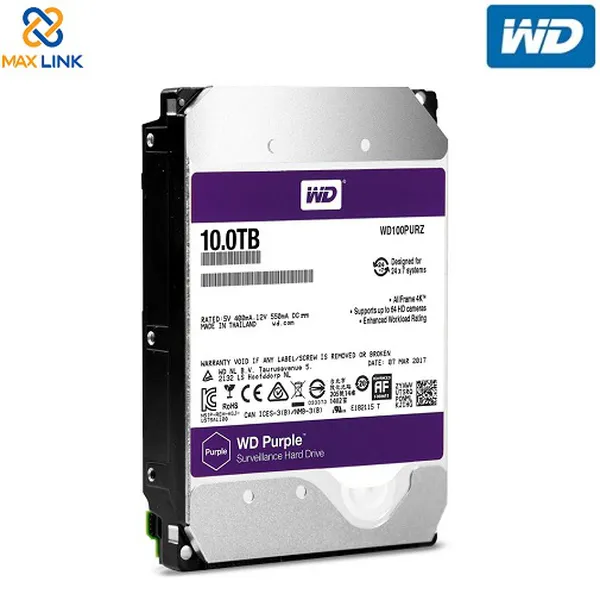 Ổ cứng WD HDD Purple™ 10TB (Camera) WD101PURZ