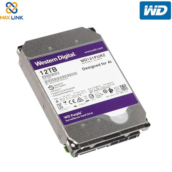 Ổ cứng WD HDD Purple™ 12TB (Camera) WD121PURZ