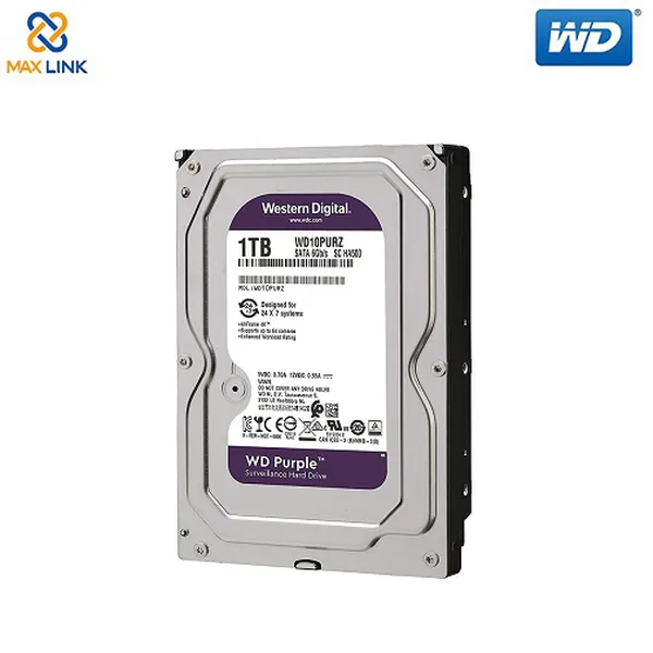 Ổ cứng WD HDD Purple™ 1TB (Camera) WD10PURZ