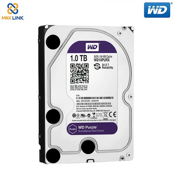 Ổ cứng WD HDD Purple™ 1TB (Camera) WD10PURZ