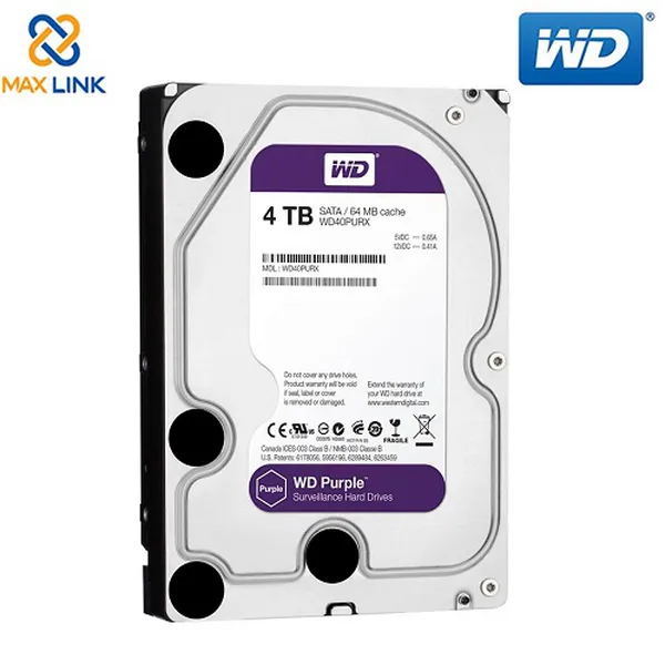 Ổ cứng WD HDD Purple™ 4TB (Camera) WD40PURZ