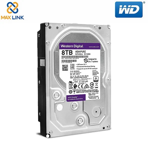 Ổ cứng WD HDD Purple™ 8TB (Camera) WD81PURZ