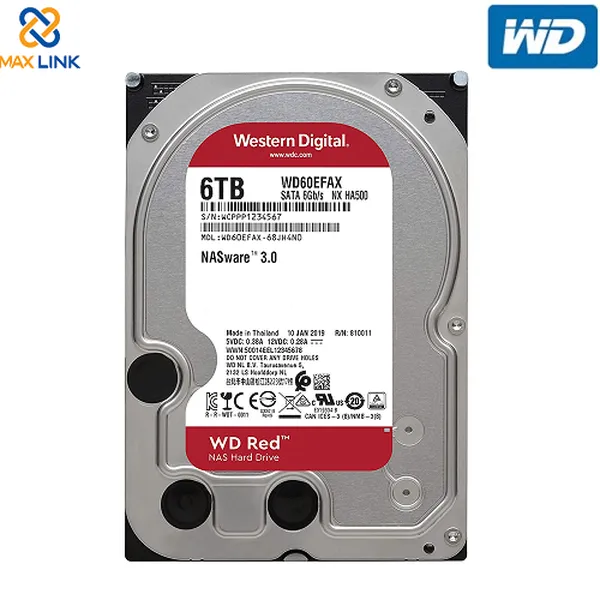 Ổ cứng WD HDD RED- NAS 3.5" 6TB WD60EFAX
