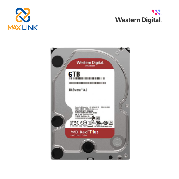 Ổ cứng WESTERN HDD RED PLUS NAS 3.5 6TB WD60EFZX