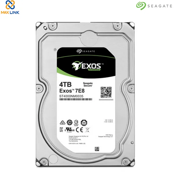Ổ cứng SEAGATE HDD ENTERPRISE EXOS 3.5 Exos 7E8 512N SATA ST4000NM0035