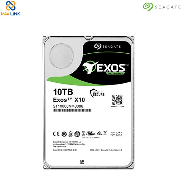 Ổ cứng SEAGATE HDD ENTERPRISE EXOS 3.5 SATA 7E8 512E ST10000NM0086
